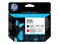 HP 771 - Mattamusta, kromaattinen punainen - tulostinpää malleihin DesignJet Z6200, Z6600, Z6610, Z6800, Z6810 CE017A