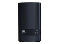 WD My Cloud EX2 Ultra WDBVBZ0000NCH - Personal cloud storage device - 2 telineet - RAID RAID 0, 1, JBOD - RAM 1 Gt - Gigabit Ethernet - iSCSI tuki WDBVBZ0000NCH-EESN