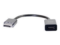 C2G 8in DisplayPort to HDMI Adapter - DP to HDMI Adapter - DisplayPort 1.2a HDMI 1.4b - 4K 30Hz - M/F - Näyttösovitin - DisplayPort uros to HDMI naaras - 20.3 cm - musta - 4K-tuki, passiivinen 54431