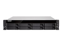 QNAP TS-877XU-RP - NAS-palvelin - 8 telineet - telineasennettava - SATA 6Gb/s - RAID RAID 0, 1, 5, 6, 10, 50, JBOD - RAM 8 Gt - Gigabit Ethernet / 10 Gigabit Ethernet - iSCSI tuki - 2U TS-877XU-RP-3600-8G