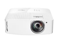 Optoma 4K400STx - DLP-projektori - 3D - 4000 lumenia - 3840 x 2160 - 16:9 - 4K - lyhytheittoinen kiinteä objektiivi E9PV7KJ01EZ2