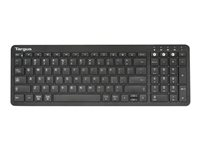 Targus - Näppäimistö - antimikrobinen - langaton - Bluetooth 5.1 - QWERTY - Yhdysvaltain - musta AKB863US