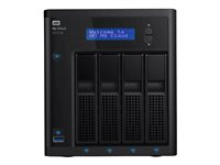 WD My Cloud EX4100 WDBWZE0400KBK - NAS-palvelin - 4 telineet - 40 Tt - HDD 10 Tt x 4 - RAID RAID 0, 1, 5, 10, JBOD, 5 hot spare - RAM 2 Gt - Gigabit Ethernet - iSCSI tuki WDBWZE0400KBK-EESN