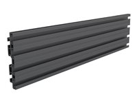 Multibrackets M Pro Series - Asennuskomponentti (single screen rail) - alumiini - musta - puristimeen asennettava 7350073735082