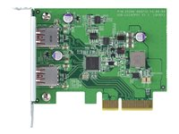 QNAP QXP-10G2U3A - USB-sovitin - PCIe 2.0 x2 matala profiili - USB 3.2 Gen 2 x 2 malleihin QNAP QGD-1600, TS-1232, 1277, 253, 453, 473, 853, 877, 977, TVS-2472, 473, 673, 872, 873 QXP-10G2U3A