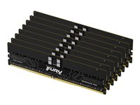 Kingston FURY Renegade Pro - DDR5 - pakkaus - 256 Gt: 8 x 32 Gt - DIMM 288 nastaa - 6400 MHz / PC5-51200 - CL32 - 1.4 V - rekisteröity - ECC - musta KF564R32RBK8-256