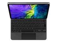 Apple Magic Keyboard - Näppäimistö- ja kalvokotelo - sekä kosketuslevy - taustavalaisu - Apple Smart connector - Ruotsi malleihin 10.9-inch iPad Air (4th and 5th generation); 11-inch iPad Pro (1st generation, 2nd generation, 3rd generation and 4th generation) MXQT2S/A