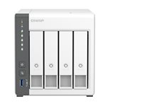 QNAP TS-433 - NAS-palvelin - 4 telineet - SATA 6Gb/s - RAID RAID 0, 1, 5, 6, 10, JBOD, 50, 60 - RAM 4 Gt - Gigabit Ethernet / 2.5 Gigabit Ethernet - iSCSI tuki TS-433-4G