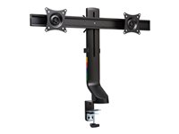 Kensington SmartFit Space-Saving Dual Monitor Arm - Asennuspakkaus - Kallistuva & kääntyvä malleihin 2 monitors - alumiini, muovi, teräs - musta -näytön koko: 27" saakka - työpöytä, C-puristin, läpivientikumi, pöytäasennus K55513WW