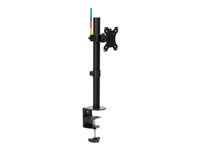Kensington SmartFit Ergo Single Monitor Arm - Asennuspakkaus - säädeltävä varsi malleihin Näyttö - musta -näytön koko: enint. 34" - työpöytä, C-puristin, läpivientikumi, pöytäasennus K55411WW