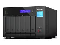 QNAP TVS-H674T - NAS-palvelin - 6 telineet - SATA 6Gb/s - RAID RAID 0, 1, 5, 6, 10, JBOD, 50 - RAM 32 Gt - 2.5 Gigabit Ethernet - iSCSI tuki TVS-H674T-I5-32G