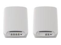NETGEAR Orbi RBK763S - Wi-Fi-järjestelmä - (reititin, 2 laajenninta) - enint. 7500 neliöjalkaa (696 m2) - verkko 1GbE - Wi-Fi 6 - kolmikaistainen RBK763S-100EUS