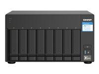 QNAP TS-832PX-4G - NAS-palvelin - 8 telineet - SATA 6Gb/s - RAID RAID 0, 1, 5, 6, 10, 50, 60, JBOD - RAM 4 Gt - Gigabit Ethernet / 2.5 Gigabit Ethernet / 10 Gigabit Ethernet - iSCSI tuki TS-832PX-4G