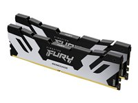 Kingston FURY Renegade - DDR5 - pakkaus - 48 Gt: 2 x 24 Gt - DIMM 288 nastaa - 7200 MHz / PC5-57600 - CL38 - 1.1 V - puskuroimaton - on-die ECC - hopea/musta KF572C38RSK2-48