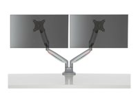 Kensington SmartFit One-Touch Dual Monitor Arm - Asennuspakkaus - säädeltävä varsi malleihin 2 monitors - metalli - hopean harmaa -näytön koko: 13"-32" - C-puristin, läpivientikumi, pöytäasennus K55471EU