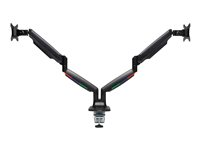 Kensington SmartFit One-Touch Height Adjustable Dual Monitor Arm - Asennuspakkaus - säädeltävä varsi malleihin 2 monitors - alumiini, muovi, teräs -näytön koko: 13"-32" - C-puristin, läpivientikumi, pöytäasennus K59601WW