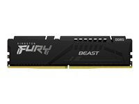 Kingston FURY Beast - DDR5 - moduuli - 32 Gt - DIMM 288 nastaa - 5200 MHz / PC5-41600 - CL36 - 1.25 V - puskuroimaton - on-die ECC - musta KF552C36BBE-32