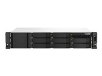 QNAP TS-864eU-RP - NAS-palvelin - 8 telineet - telineasennettava - SATA 6Gb/s - RAID RAID 0, 1, 5, 6, 10, JBOD, 50, 60 - RAM 8 Gt - Gigabit Ethernet / 2.5 Gigabit Ethernet - iSCSI tuki - 2U TS-864EU-RP-8G