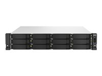 QNAP TS-H1887XU-RP - NAS-palvelin - 18 telineet - telineasennettava - SATA 6Gb/s - RAID RAID 0, 1, 5, 6, 10, 50, 60, JBOD - RAM 32 Gt - 2.5 Gigabit Ethernet / 10 Gigabit Ethernet - iSCSI tuki - 2U TS-H1887XU-RP-E2336-32G