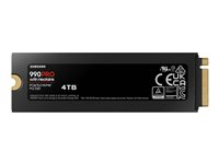 Samsung 990 PRO MZ-V9P4T0GW - SSD - salattu - 4 Tt - sisäinen - M.2 2280 - PCIe 4.0 x4 (NVMe) - AES 256 bittiä - TCG Opal Encryption 2.0 - integroitu lämpölevy MZ-V9P4T0GW